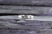 Load image into Gallery viewer, White Platinum Channel Set Wedding Band With 6 Baguette Diamonds, View #6