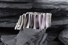 Load image into Gallery viewer, White Sterling Silver Cuff Bracelet With Fresh Water Pearls, View #3