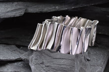 Load image into Gallery viewer, White Sterling Silver Cuff Bracelet, View #3