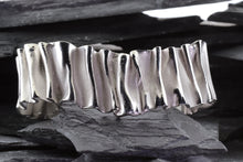 Load image into Gallery viewer, White Sterling Silver Cuff Bracelet, View #4