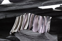 Load image into Gallery viewer, White Sterling Silver Cuff Bracelet, View #5