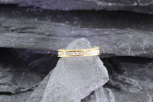 Load image into Gallery viewer, Yellow 18 Karat Eternity Band Anniversary Ring Set With 33 Round Diamonds, View #1