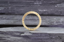 Load image into Gallery viewer, Yellow 18 Karat Eternity Band Anniversary Ring Set With 33 Round Diamonds, View #5