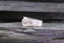 Load image into Gallery viewer, Lady's White 18 Karat Satin & Polished Contemporary Fashion Ring, View #5