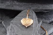 Load image into Gallery viewer, 14K Rose Gold Aspen Leaf Pendant On A 14K Rose Gold Chain, View #4
