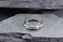Load image into Gallery viewer, 14K White Gold Ladies Band Set With Baguette and Princess Cut Diamonds, View #4
