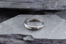 Load image into Gallery viewer, 14K White Gold Ladies Band Set With Baguette and Princess Cut Diamonds, View #6
