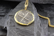 Load image into Gallery viewer, 18 Karat Yellow Gold Bezel Setting With A Silver Ancient Greek Coin Pendant, Ram, View #4
