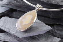 Load image into Gallery viewer, Free Form Agate and Sterling Silver Pendant, View #2
