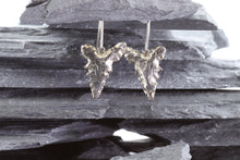 Load image into Gallery viewer, Large Sterling Silver Arrowhead Earrings, View #1
