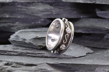 Load image into Gallery viewer, Ornate Blackened Sterling Silver Ring, View #2
