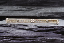 Load image into Gallery viewer, Platinum And 14K Yellow Gold Broach Set With A Diamond, View #1
