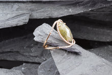 Load image into Gallery viewer, Rose 14 Karat Antique Fashion Ring With Navette-Cut Diamond, View #2
