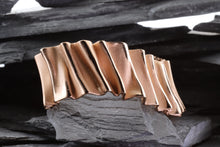 Load image into Gallery viewer, Rose Gold Over Sterling Silver Cuff Bracelet, View #2
