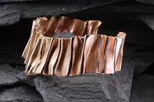 Load image into Gallery viewer, Rose Gold Over Sterling Silver Cuff Bracelet, View #4
