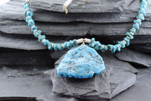 Load image into Gallery viewer, Shell and Turquoise Bead Necklace, View #1
