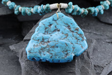 Load image into Gallery viewer, Shell and Turquoise Bead Necklace, View #2
