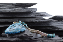 Load image into Gallery viewer, Shell and Turquoise Bead Necklace, View #3
