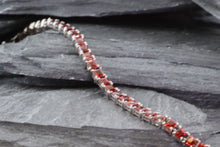 Load image into Gallery viewer, Sterling Silver And Ruby Tennis Bracelet Set With: 46 Princess Cut Rubies, View #2
