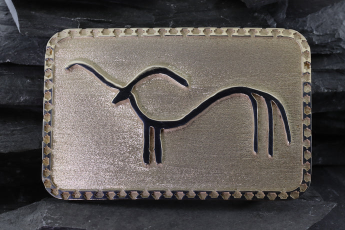 Handmade Sterling Silver Elk Belt Buckle, View #1