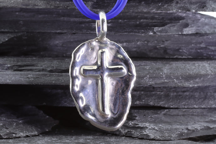 Sterling Silver Embossed Alpinvita Pendant With Sport Necklace, 20, Sterling Silver Clasp, View #1