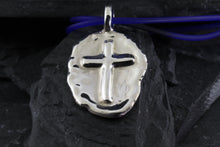 Load image into Gallery viewer, Sterling Silver Embossed Alpinvita Pendant With Sport Necklace, 20, Sterling Silver Clasp, View #2
