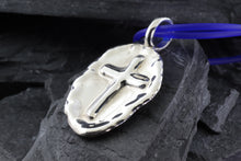 Load image into Gallery viewer, Sterling Silver Embossed Alpinvita Pendant With Sport Necklace, 20, Sterling Silver Clasp, View #4
