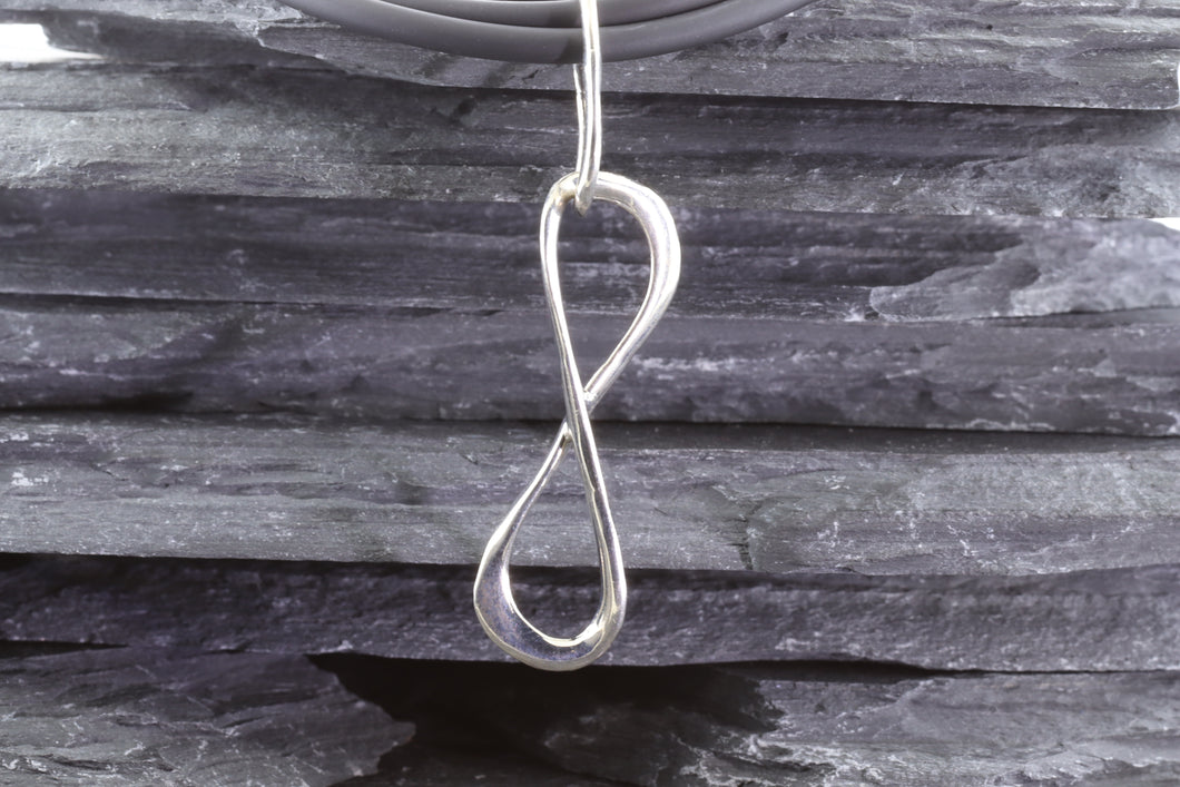 Sterling Silver Eternity Alpinvita Pendant With Black Sport Necklace, View #1