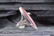 Load image into Gallery viewer, Sterling Silver Ring Set With Agate, View #2
