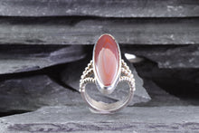 Load image into Gallery viewer, Sterling Silver Ring Set With Agate, View #3
