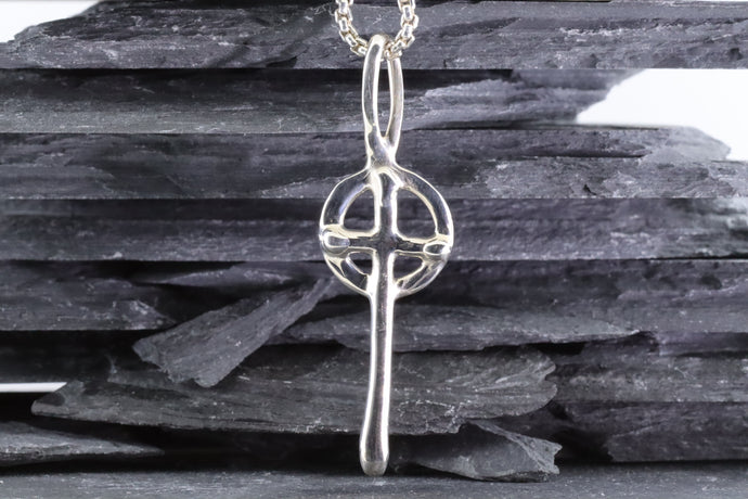 Sterling Silver Wandering Saints Celtic Cross, View #1