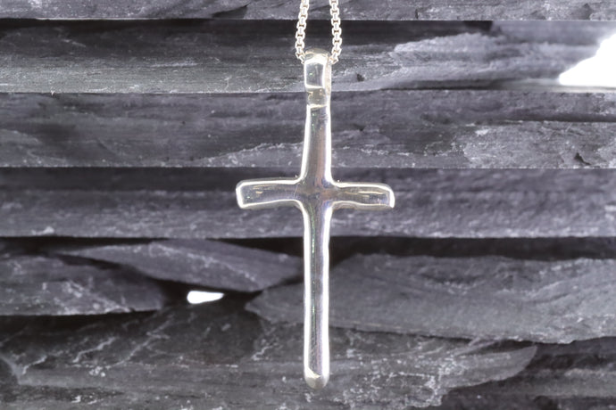 Sterling Silver Wandering Saints Cross Pendant, View #1