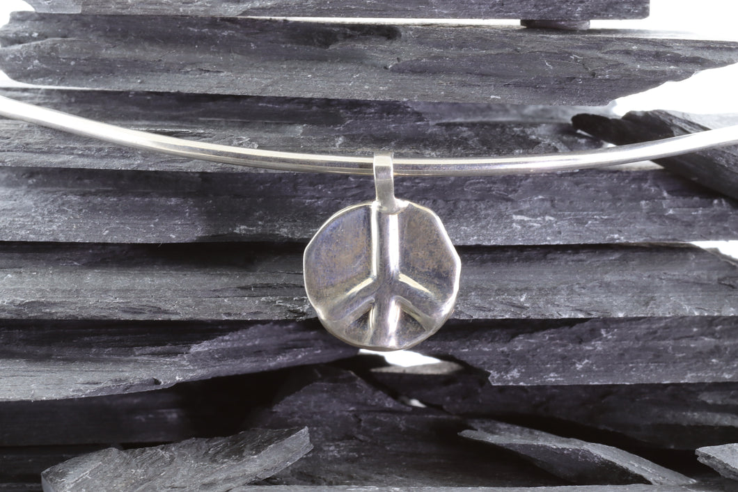 Sterling Silver Wandering Saints Peace Pendant