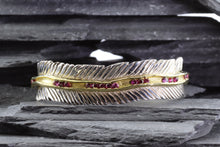 Load image into Gallery viewer, Sterling Silver and 18K Yellow Gold Bracelet Set With Rubies, View #1
