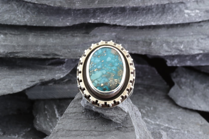 Sterling Silver and Turquoise Ring, View #1