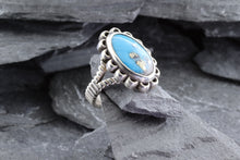 Load image into Gallery viewer, Sterling Silver and Turquoise Ring, View #3
