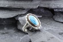 Load image into Gallery viewer, Sterling Silver and Turquoise Ring, View #3
