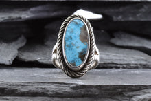 Load image into Gallery viewer, Sterling Silver and Turquoise Ring, View #4
