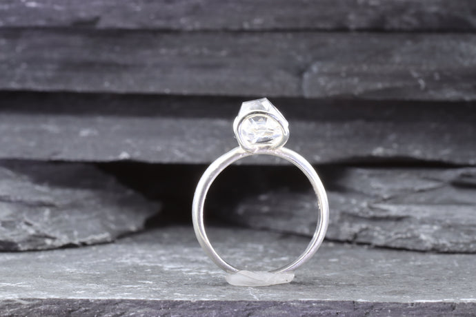 This Herkimer Diamond Is Set In Sterling Silver Size 5.5, View #1