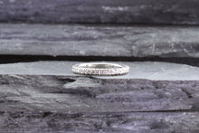Load image into Gallery viewer, White 14 K Eternity Band Anniversary Ring With 38 Round Diamonds, View #5
