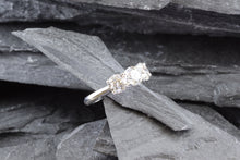 Load image into Gallery viewer, White Platinum 3 Stone 2.41 Tw, Round Diamonds, all F VS2 Diamond, View #2
