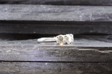 Load image into Gallery viewer, White Platinum 3 Stone 2.41 Tw, Round Diamonds, all F VS2 Diamond, View #5
