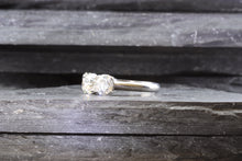 Load image into Gallery viewer, White Platinum 3 Stone 2.41 Tw, Round Diamonds, all F VS2 Diamond, View #6
