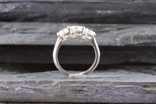 Load image into Gallery viewer, White Platinum 3 Stone 2.41 Tw, Round Diamonds, all F VS2 Diamond, View #7
