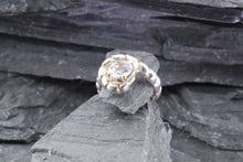 Load image into Gallery viewer, White Sterling Silver Ring With A White Topaz, View #1
