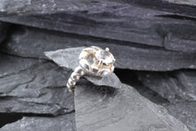 Load image into Gallery viewer, White Sterling Silver Ring With A White Topaz, View #2
