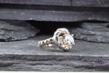 Load image into Gallery viewer, White Sterling Silver Ring With A White Topaz, View #5
