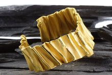 Load image into Gallery viewer, Yellow Gold over Sterling Silver Cuff Bracelet, View #2
