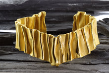 Load image into Gallery viewer, Yellow Gold over Sterling Silver Cuff Bracelet, View #1
