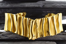 Load image into Gallery viewer, Yellow Gold over Sterling Silver Cuff Bracelet, View #6

